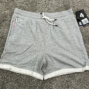 NWT Fourlaps grey Heather rush shorts. Size medium